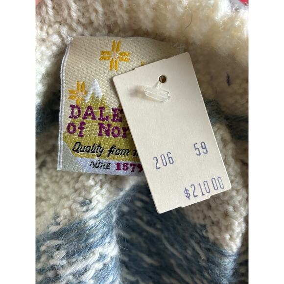 Dale of Norway Vintage Wool Nordic Faire Isle Button Down Cardigan Size Large - Picture 7 of 9